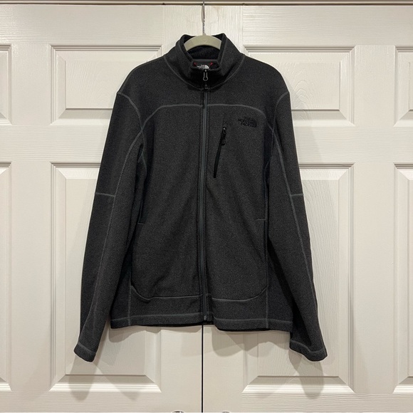 The North Face Other - The North Face Texture Cap Rock Full-Zip Jacket Gray Mens Size Medium